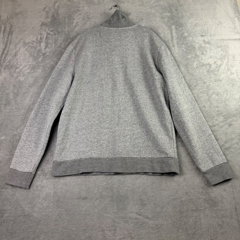 UNTUCKit Women Large‎ Grey Shawl Collar Sweater Cotton Button Pullover Heathered - Picture 3 of 11